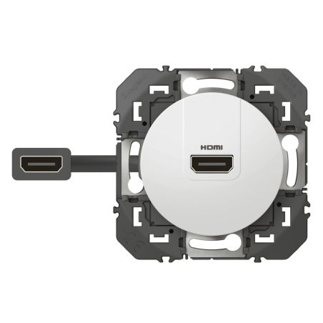 600385 Legrand - Dooxie Prise HDMI 2.0 Type A préconnectorisée - Blanc