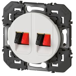 600382 Legrand - Dooxie Prise haut-parleur double - Blanc