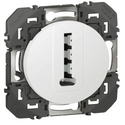 600368 Legrand - Dooxie Prise téléphone en T - Blanc