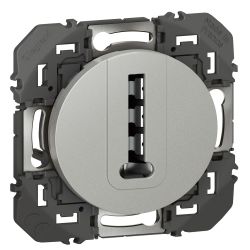 600468 Legrand - Dooxie Prise téléphone en T - Aluminium