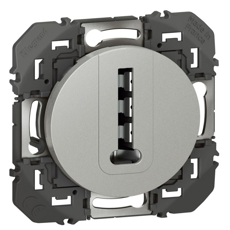 600468 Legrand - Dooxie Prise téléphone en T - Aluminium