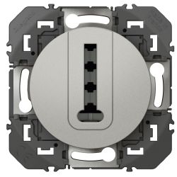 600468 Legrand - Dooxie Prise téléphone en T - Aluminium
