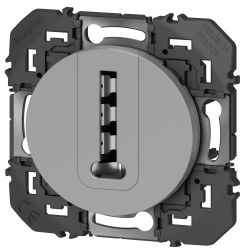 600468 Legrand - Dooxie Prise téléphone en T - Aluminium