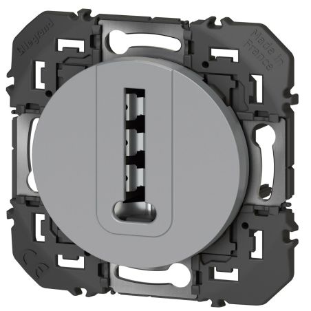 600468 Legrand - Dooxie Prise téléphone en T - Aluminium