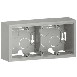 600142 Legrand - Dooxie Cadre saillie 2 postes - Aluminium