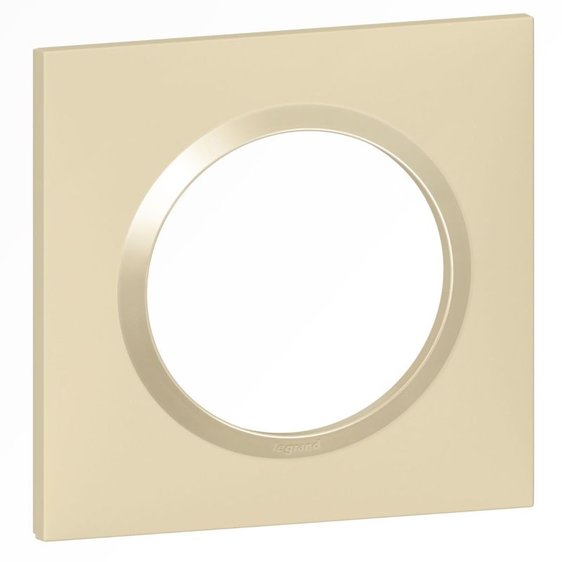 600811 Legrand - Dooxie Plaque de finition carrée 1 poste - Dune