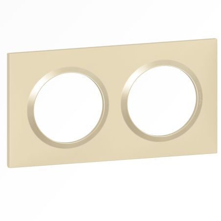 600812 Legrand - Dooxie Plaque de finition carrée 2 postes - Dune