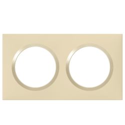 600812 Legrand - Dooxie Plaque de finition carrée 2 postes - Dune