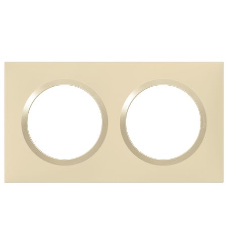 600812 Legrand - Dooxie Plaque de finition carrée 2 postes - Dune