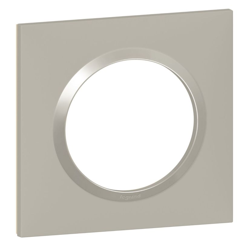 600821 Legrand - Dooxie Plaque de finition carrée 1 poste - Plume