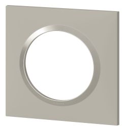600821 Legrand - Dooxie Plaque de finition carrée 1 poste - Plume
