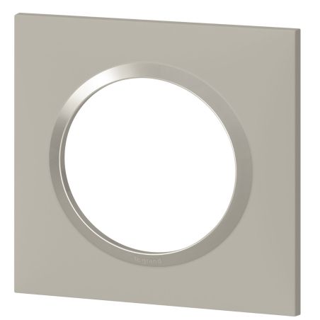 600821 Legrand - Dooxie Plaque de finition carrée 1 poste - Plume