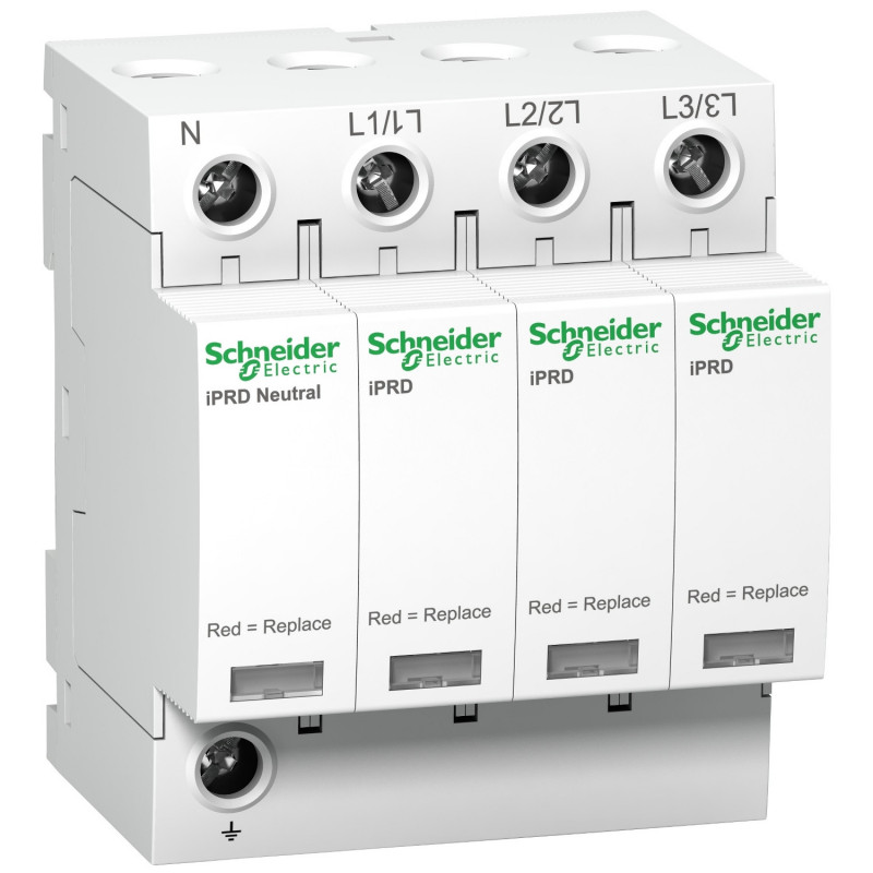 A9L08601 Schneider - Parafoudre triphasé + neutre de type 3 iPRD8r - 8kA - report de signalisation