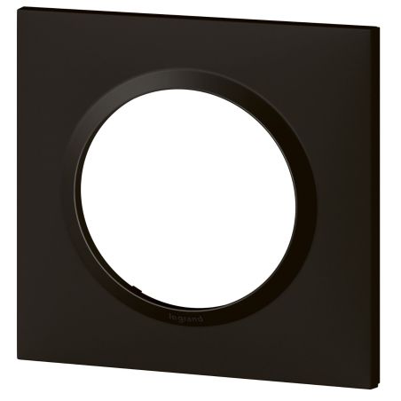 600891 Legrand - Dooxie Plaque de finition carrée 1 poste - Noir
