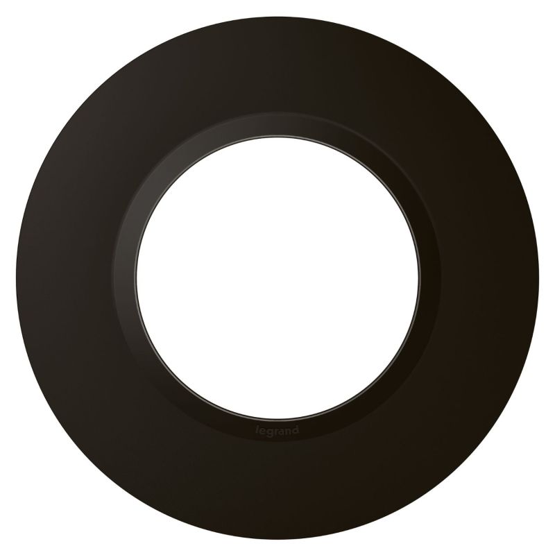 600994 Legrand - Dooxie Plaque de finition ronde 1 poste - Noir