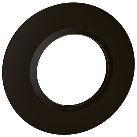 600994 Legrand - Dooxie Plaque de finition ronde 1 poste - Noir