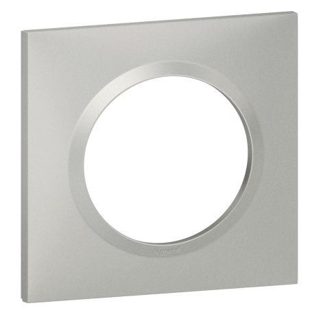 600851 Legrand - Dooxie Plaque de finition carrée 1 poste - Aluminium