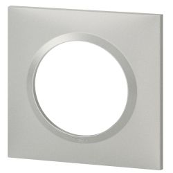 600851 Legrand - Dooxie Plaque de finition carrée 1 poste - Aluminium
