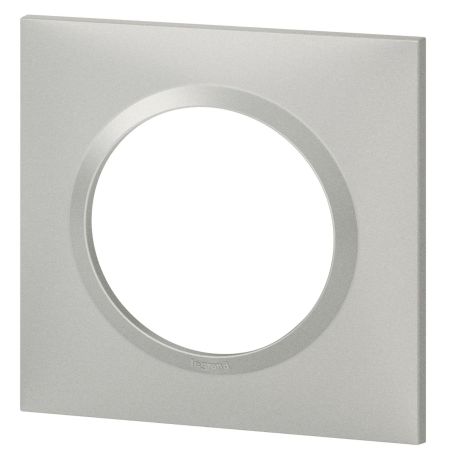 600851 Legrand - Dooxie Plaque de finition carrée 1 poste - Aluminium