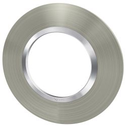 600978 Legrand - Dooxie Plaque de finition ronde 1 poste - Inox brossé