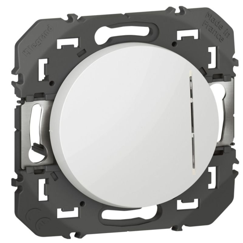 600003 Legrand - Dooxie Interrupteur ou va-et-vient lumineux à équiper d'un voyant - Blanc