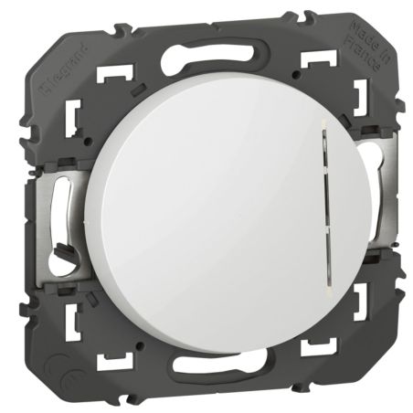 600003 Legrand - Dooxie Interrupteur ou va-et-vient lumineux à équiper d'un voyant - Blanc