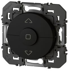 600222 Legrand - Dooxie Poussoir commande de volets roulants 2 boutons - Noir