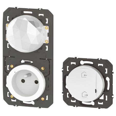600670A Legrand - Dooxie Pack démarrage connecté with Netatmo sans plaque - Blanc