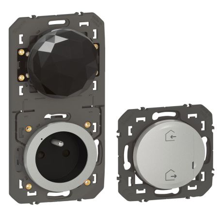 600770A Legrand - Dooxie Pack démarrage connecté with Netatmo sans plaque - Aluminium