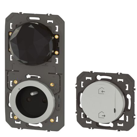 600770A Legrand - Dooxie Pack démarrage connecté with Netatmo sans plaque - Aluminium