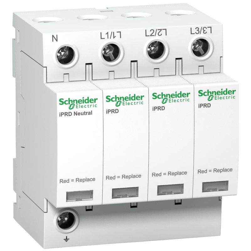 A9L65601 Schneider - Parafoudre triphasé + neutre de type 2 iPRD65r - 65kA - report de signalisation