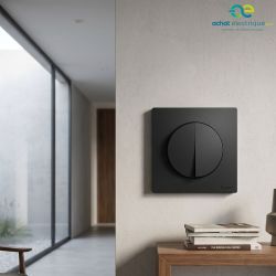 600208 Legrand - Dooxie Double poussoir 6A 250V - Noir