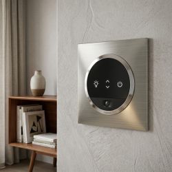 600871 Legrand - Dooxie Plaque de finition carrée 1 poste - Inox brossé