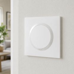 600801 Legrand - Dooxie Plaque de finition carrée 1 poste - Blanc