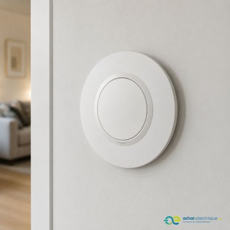 600980 Legrand - Dooxie Plaque de finition ronde 1 poste - Blanc