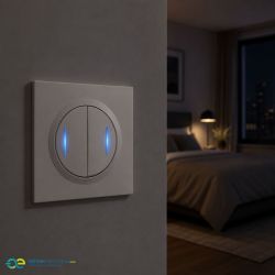 600730 Legrand - Dooxie One Transformeur 5 fonctions lumineux livré avec plaque carrée et griffes - Blanc