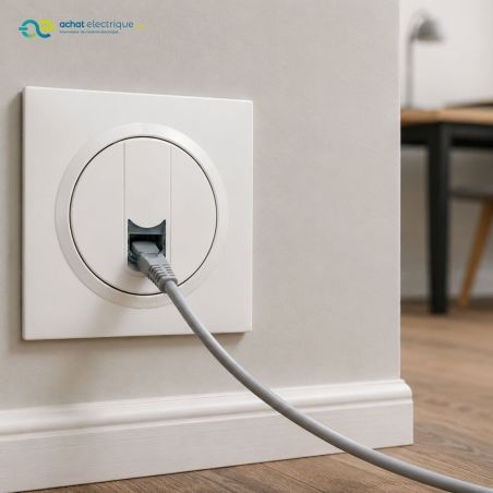 600777 Legrand - Dooxie One Prise RJ45 catégorie 5e FTP livrée avec plaque - Blanc