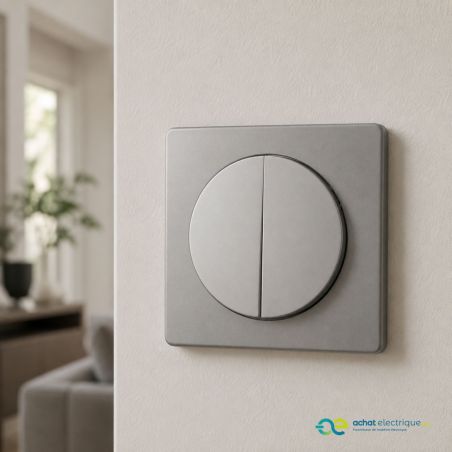 600131 Legrand - Dooxie Transformeur 5 fonctions va-et-vient et poussoir - Aluminium