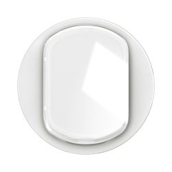 CB5001 Enjoliveur porte étiquette pour mécanisme interrupteur/va-et-vient ou poussoir Legrand Céliane, coloris blanc