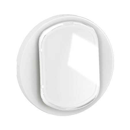 CB5001 Enjoliveur porte étiquette pour mécanisme interrupteur/va-et-vient ou poussoir Legrand Céliane, coloris blanc
