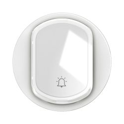 CB5001 Enjoliveur porte étiquette pour mécanisme interrupteur/va-et-vient ou poussoir Legrand Céliane, coloris blanc