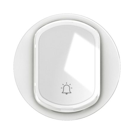 CB5001 Enjoliveur porte étiquette pour mécanisme interrupteur/va-et-vient ou poussoir Legrand Céliane, coloris blanc