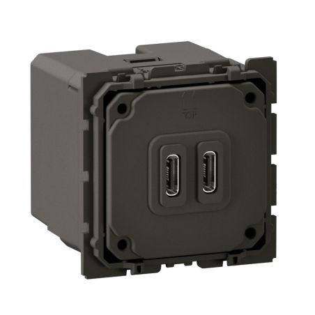 CM0158 Mécanisme chargeur double USB Type C, 30W, Charge rapide Legrand Céliane