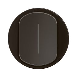 CN0007 Enjoliveur simple pour mécanisme interrupteur/va-et-vient ou poussoir témoin Legrand Céliane, coloris noir
