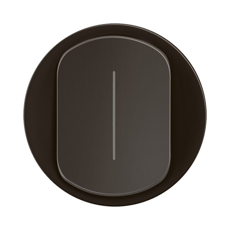 CN0007 Enjoliveur simple pour mécanisme interrupteur/va-et-vient ou poussoir témoin Legrand Céliane, coloris noir
