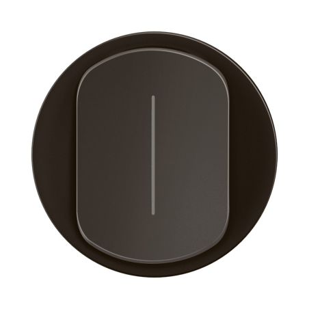 CN0007 Enjoliveur simple pour mécanisme interrupteur/va-et-vient ou poussoir témoin Legrand Céliane, coloris noir