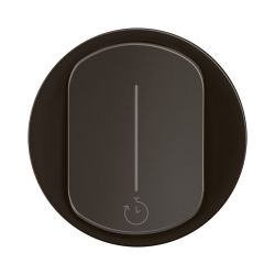 CN0077 Enjoliveur pour mécanisme interrupteur temporisé 2Fils sans neutre 1000W Legrand Céliane, coloris noir