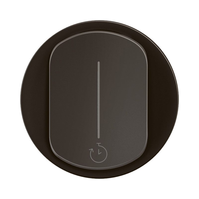 CN0077 Enjoliveur pour mécanisme interrupteur temporisé 2Fils sans neutre 1000W Legrand Céliane, coloris noir