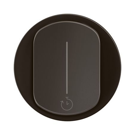 CN0077 Enjoliveur pour mécanisme interrupteur temporisé 2Fils sans neutre 1000W Legrand Céliane, coloris noir