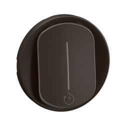 CN0077 Enjoliveur pour mécanisme interrupteur temporisé 2Fils sans neutre 1000W Legrand Céliane, coloris noir